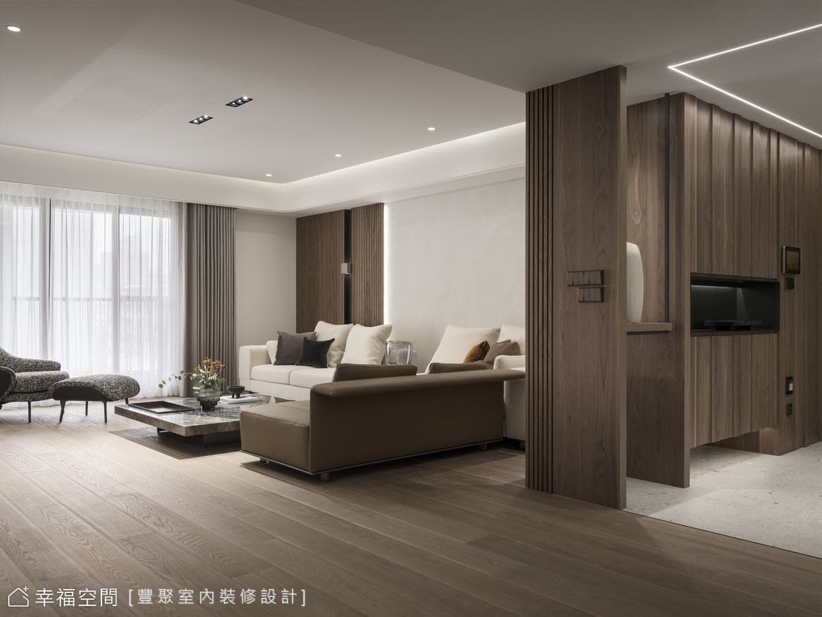 溫煦木質構築敞亮現代宅│46坪