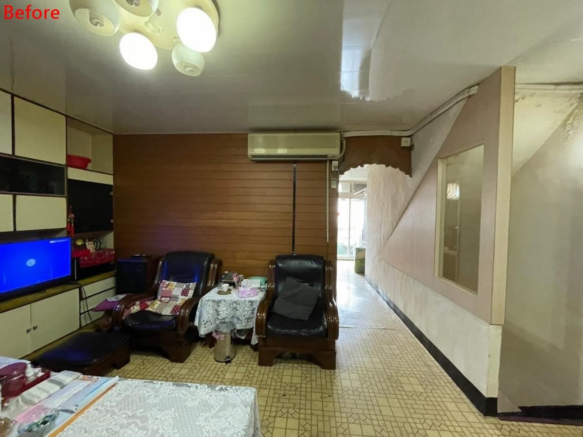 翻轉40年潮濕老宅 砌築溫暖幸福堡壘｜現代簡約｜54坪