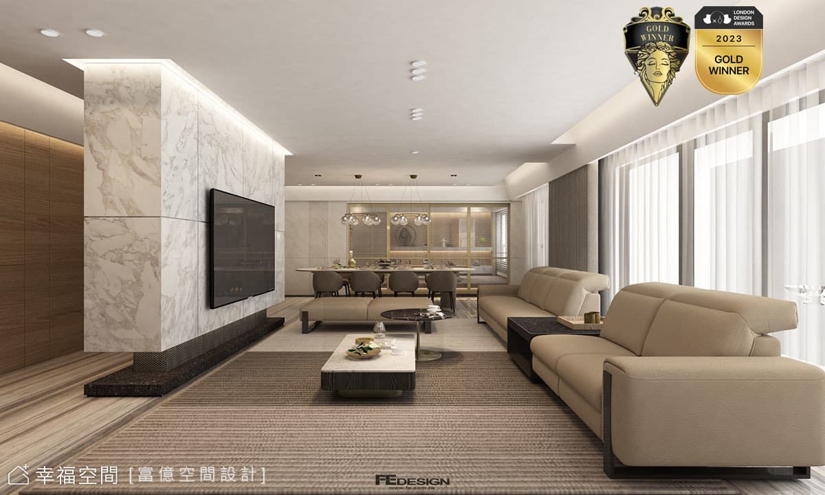 構築生活的從容餘裕和日常雋語│現代風│88坪