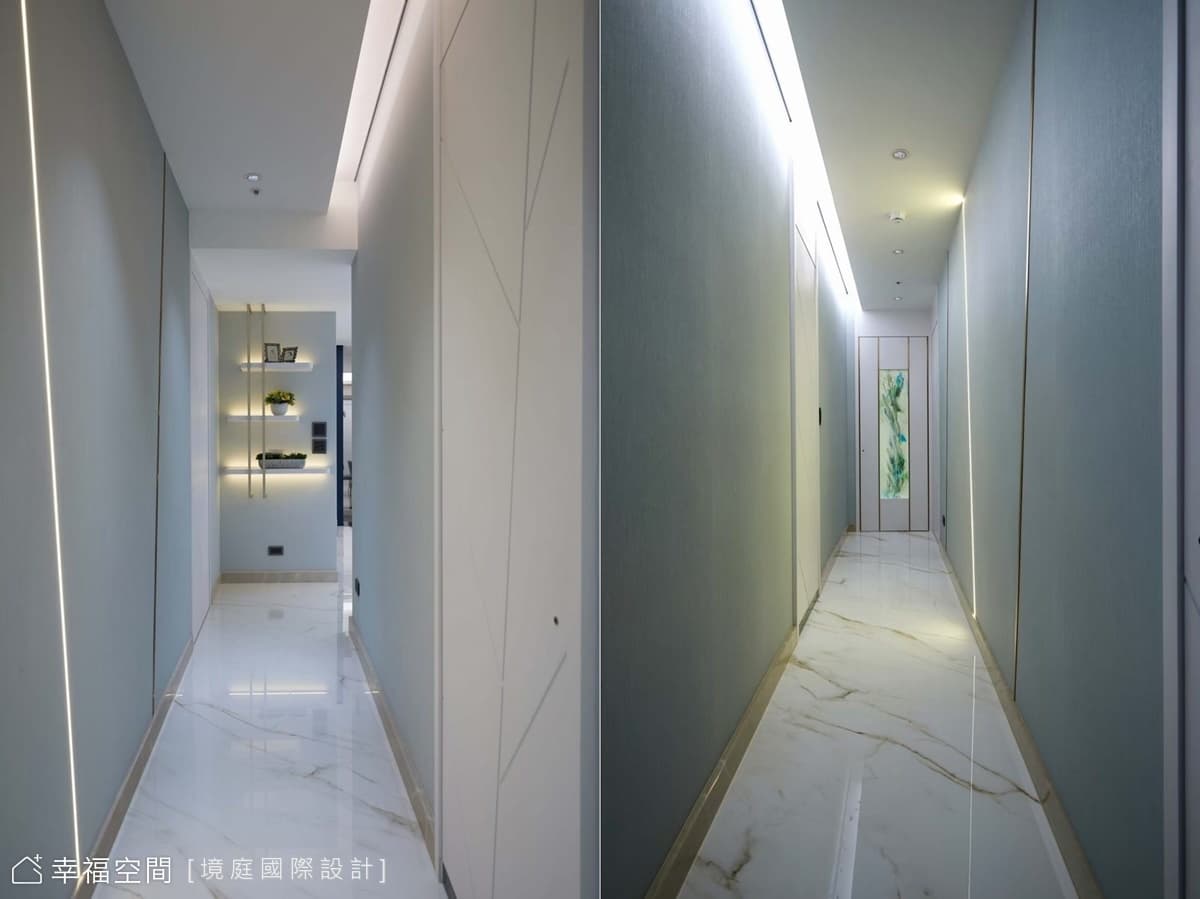 客製姊妹檔退休宅 混搭典雅灰藍之美|38坪