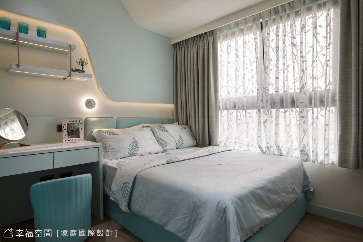 客製姊妹檔退休宅 混搭典雅灰藍之美|38坪