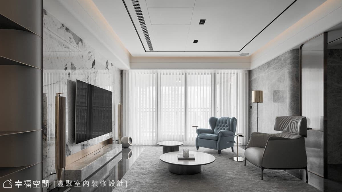 Marble Gallery 浮光奢石│奢華風│55坪