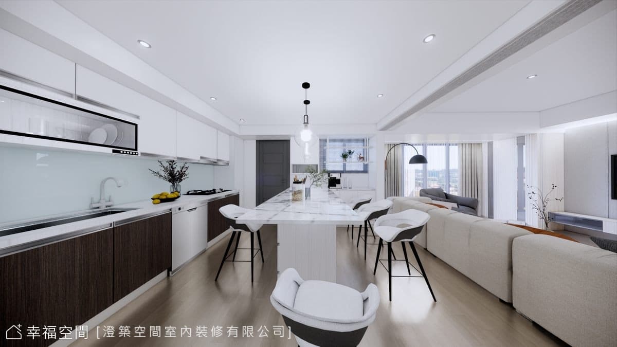 洋溢明亮氛圍 走進清新舒適現代北歐宅 │35坪
