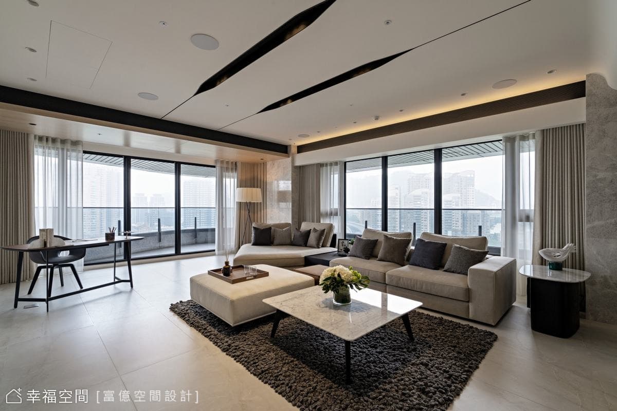 百坪豪宅 家與招待會所的優雅氣度│現代風│115坪