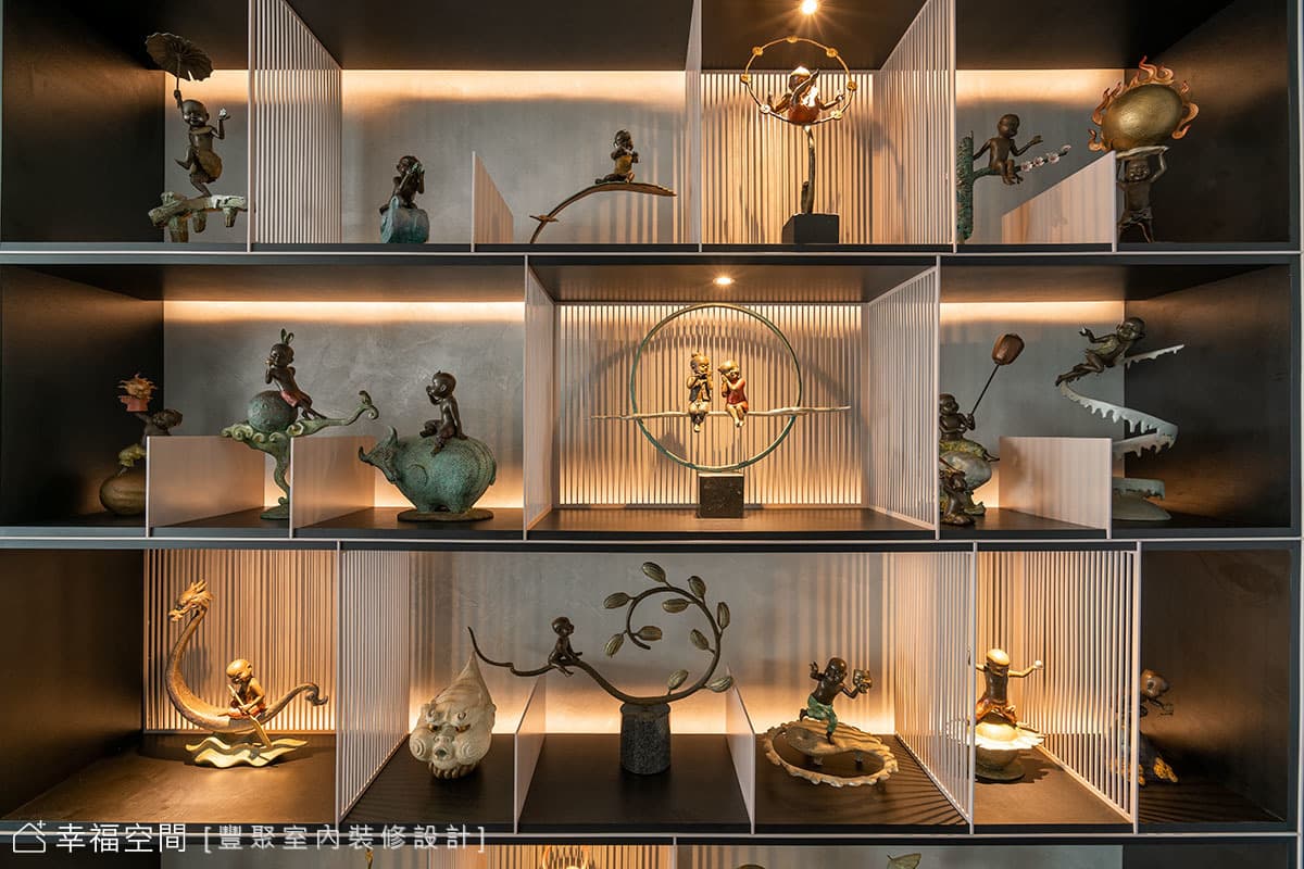 銅雕展示牆